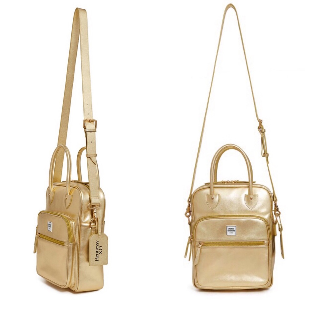 OPENING CEREMONY Gold Crossbody Travel Bag